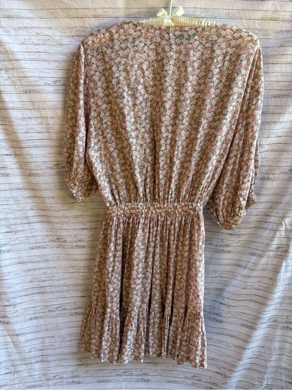 Faithfull the Brand Pink Floral Tie Mini Dress - Picture 2 of 11